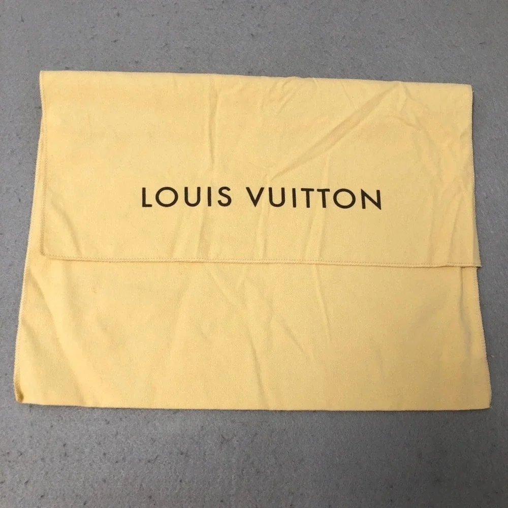 Louis Vuitton Shoe Box and Dust Bag Brown Yellow Packaging Set 13.25x9.5x4.5